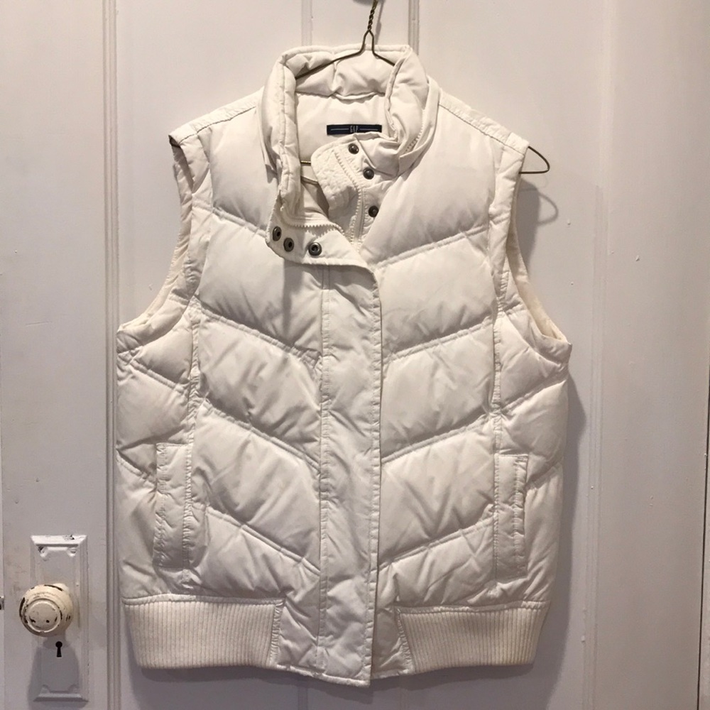 White down jacket vest